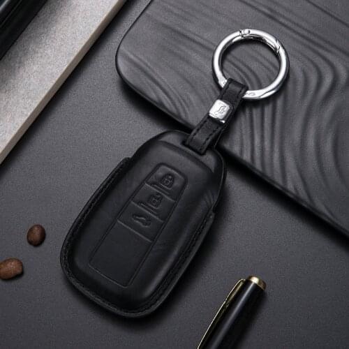 Genuine Leather Car Key Case Cover For Toyota CHR C-HR Prado 2017 2018 2019 2020 Prius Camry Corolla RAV4 2019 2020 Accessories