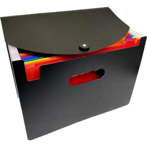 24 Layer Organ Bag File Holder A4 Document Bag Rainbow Classification Test Papers Tool Business Expanding File Folders