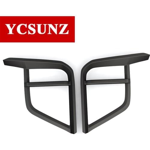 ABS front fog lights cover lamp accessories car parts for mitsubishi L200 triton ram 2019 2020 Chrome Black