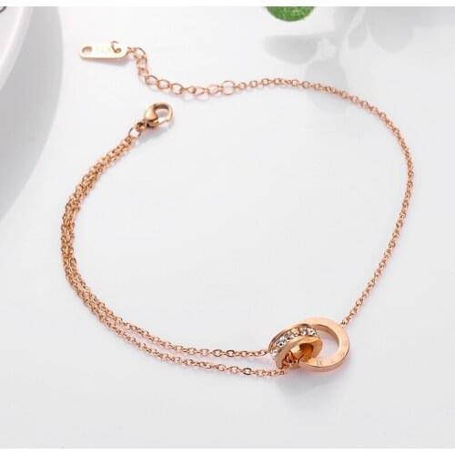 Stainless steel 2020 kpop adjustable druzy charm bracelets for women luxury fashion jewelry designer rose gold bracelet women