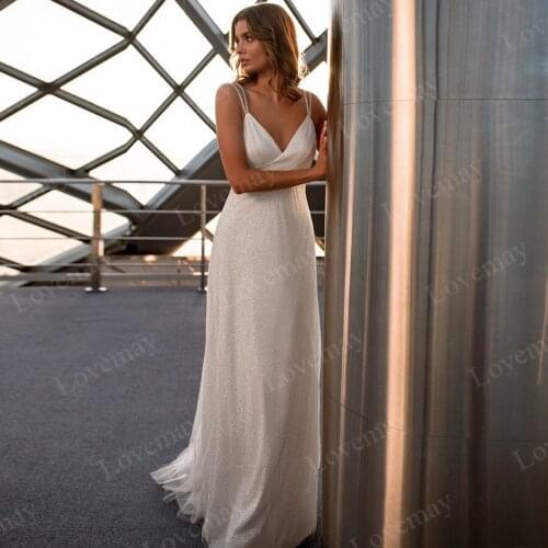 Sexy Beach Mermaid Wedding Dresses for Women 2021 Spaghetti Straps Bridal Gown Beaded Vestidos De Novia Boho Bride Dresses