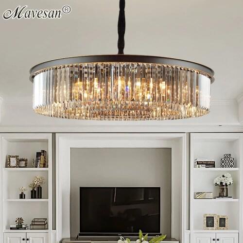 Modern New Design Crystal Chandeliers For Restaurant Dining Room Bedroom Studyroom Living Room LED Bulbs Apply To AC90-260V