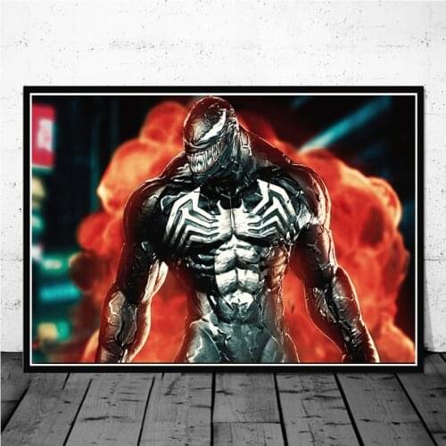 Marvel Superhero Venom Spider Man Battle Anime Canvas Painting Prints and Posters Wall Art Picture for Living Room Decor Cuadros