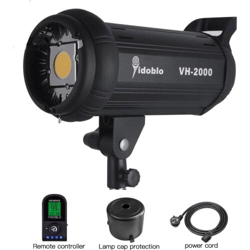LED Studio Lights 200W Fill Lighting for Video Yodoblo VH-2000 Bi-color 3200K Video Lamps Shooting 5500K Black