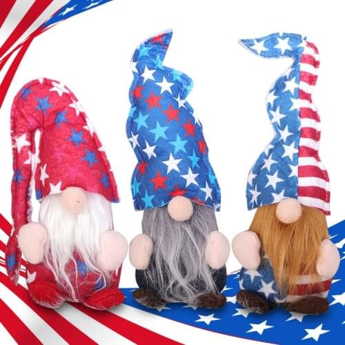 American Independence Day Decoration Small Doll Faceless Doll Desktop Decoration Home Display Window Decorations