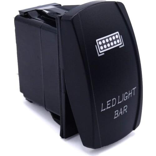 Universal For Polaris Car Motorcycle Blue Backlif Light Control Rocker Toggle Switch Button SUV ATV UTV Boat 5 Pin SPST 12V 24V