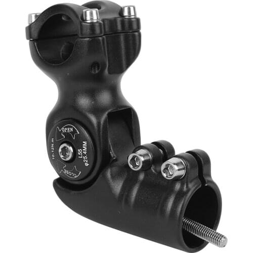 High Quality 6061 T6 Aluminium Alloy Adjustable Angle Mountain Bike Stem Modified Bicycle Extender Accessory