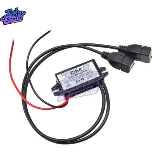 DC-DC 12V to 5V Waterproof Step-Down Power Supply Module USB Female Port Converter Potting power module for phone charger