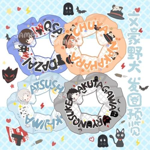 Japanese Double Ponytail Handmade Headwear Gifts Anime Bungo Stray Dogs Dazai Osamu Cute Hairpins Hair Accessories Hair ring NEW
