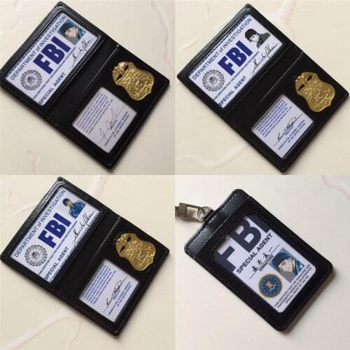 Japan Anime Detective Conan Characters Akai Shuuichi Metal Badge ID Card Case Holder Cosplay Props Accessories Christmas Gifts