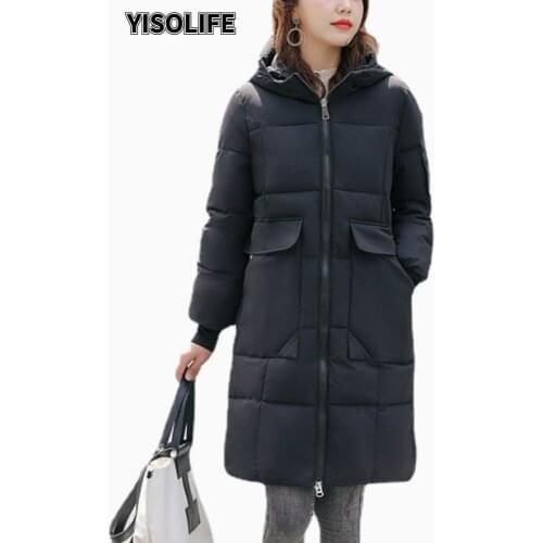 Женские зимние парки YISOLIFE China At AliExpress