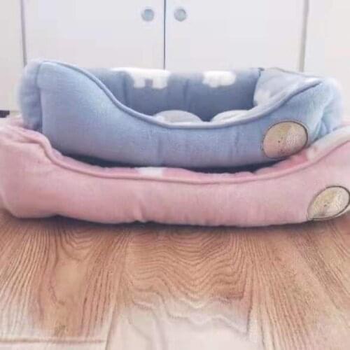 Winter Warm Pet dog bed house foe cats Square Sofa Blanket for For Small Medium Big Dogs beds