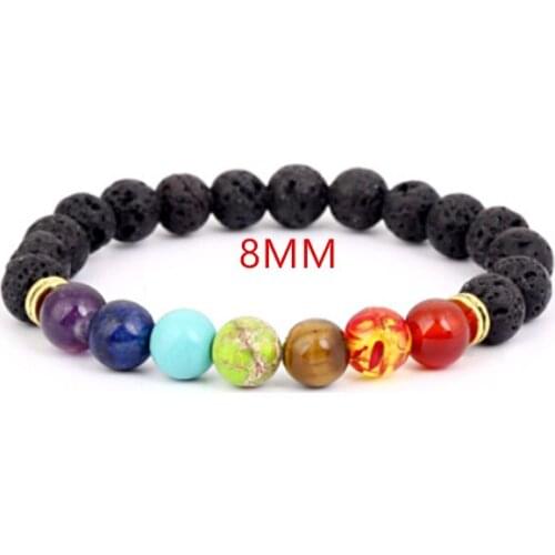 1pcs 2018 New Fashion Volcanic Rock Natural Stone Bracelet For Women&Men-A1-11