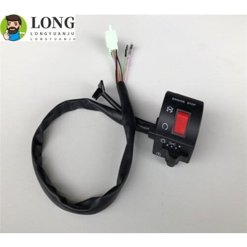 7/8" 22mm Motorcycle Switch Handlebar Mount Headlight Fog Light Start ON OFF Button For Suzuki 125cc GN125 GN 125 GS125
