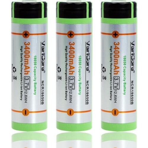 VariCore 18650 3400mAh battery NCR18650B with original new 3.7V Suitable for flashlights