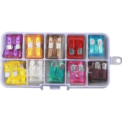 Car Insert Fuse 50pcs Assorted Auto Truck Standard Fuse Automotive Boat SUV