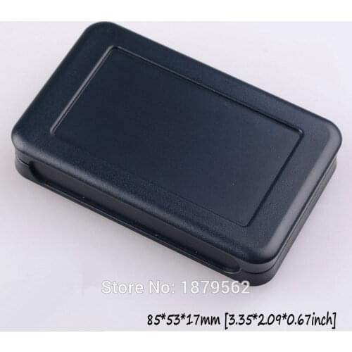Free shipping 6 pcs/lot 85*53*17mm abs handheld plastic box for electronic project diy control case small PLC outlet box