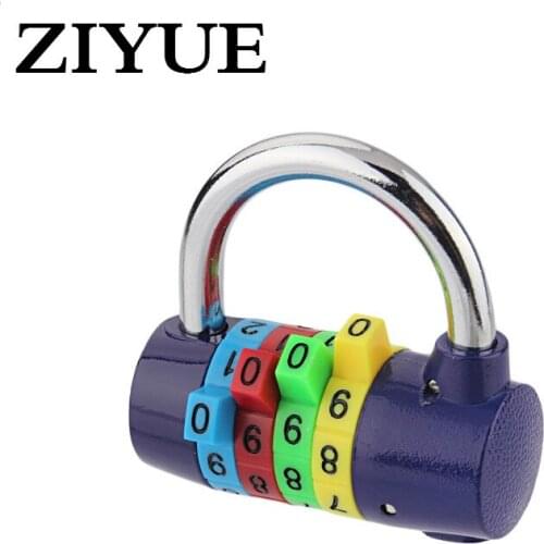 Free Shipping Color 4 Bit Lock Anti-theft Lock Padlock Gym