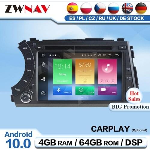 Carplay 2 Din Android 10 For Ssangyong Kyron Actyon Micro 2005+ Car Radio Receiver Audio Stereo Video Player GPS Navi Head Unit