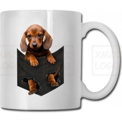 Dachshund Puppy In Pocket Mug Cup Women Men