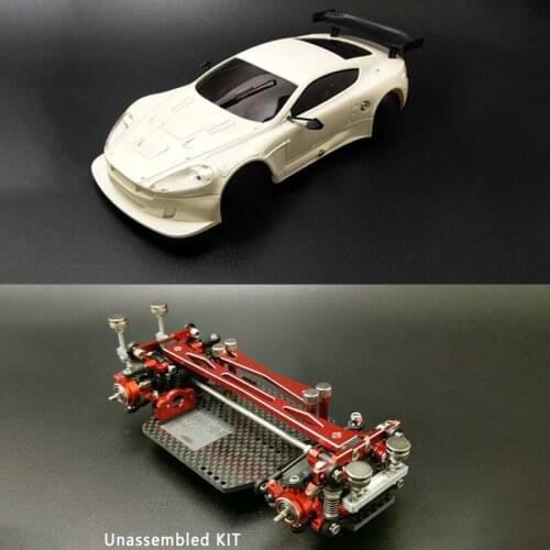 FTRC MINID Racing Drift RC Car KIT Body Shell Upgraded Chassis Part For DIY AstonMartin 1/28 Vehicle Model THZH1076-SMT5