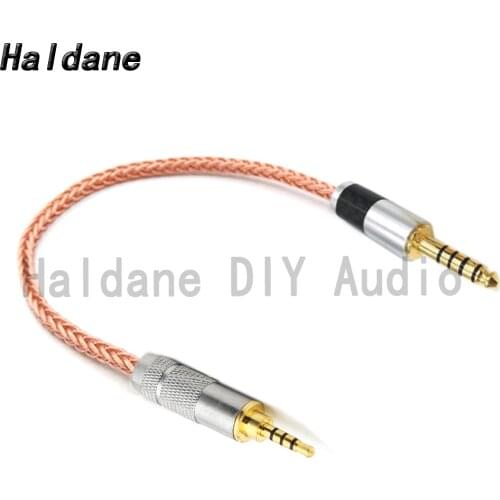 Haldane HIFI 4.4mm Balanced Male to 2.5mm TRRS Balanced OCC Single Crystal Copper Audio Adapter Cable 2.5 to 4.4 Connector Cord