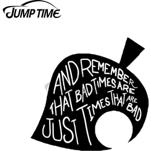 JumpTime 13 x 8cm For BAD TIMES Funny Car Stickers Personality Refrigerator Windshield Decal Cartoon Motorcycle Decoration