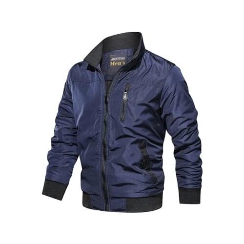 Mens Bomber Jackets Autumn Winter Casual Men Army Military Slim Fit Coats Mens Sportswear Windbreaker Jackets Clothing