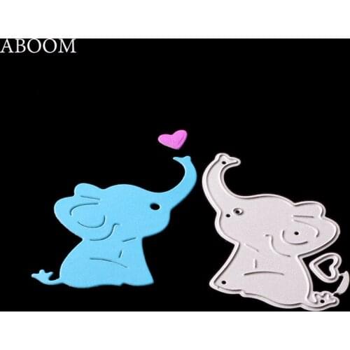ABOOM Elephant Cutting Dies Metal Stencil Embossing DIY Album Animals Scrapbooking Cards Crafts Dies Cut Dies Paper Card Craft
