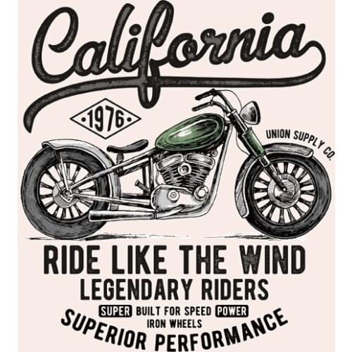 Fashionable punk motorcycle youth denim jacket DIY personality motorcycle heat transfer iron patches on clothes