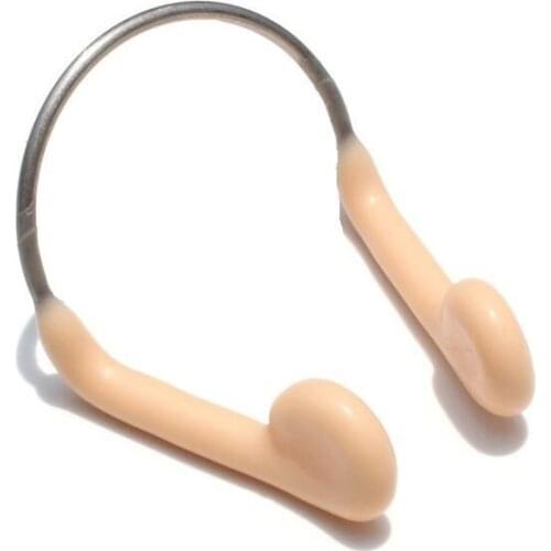 Soft Silicone Steel Wire Nose Clip Durable No-skid for Swimming Diving Water Sports Nose Clip Skin Color Swimming Accessories