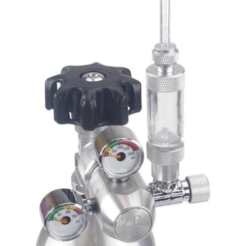 Aquarium Check Valve Type Single / Double-Head Regulator Diffuser Co2 Bubble Counter Fish Tank Metal Check Counter Bubble Meter