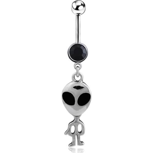 Universe Alien ET Belly Piercing Ombligo Sexy Navel Ring Piercing Nombril Women Belly Button Rings Body Jewelry Pircing Earrings