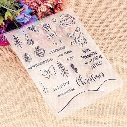 13x16.5cm Easter Forest Transparent Seal Clear Stamps Silicone Seal TPR Roller Stamps DIY Scrapbook Album / Card Cutting Dies