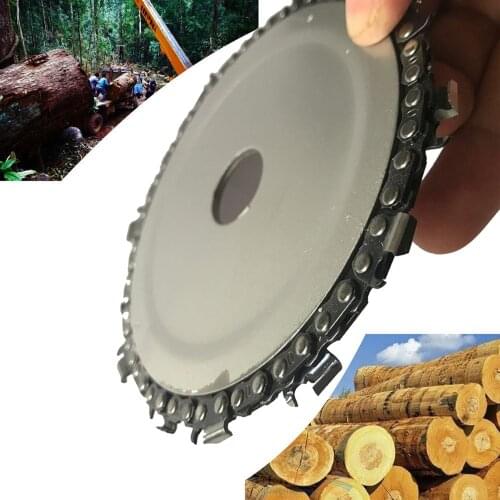 Grinder Wood Carving Cutting Disc Woodworking Tools Mill Chain Wheel Circular Saw Bladedisc 5 Inch For 125mm Angle 14 Teeth