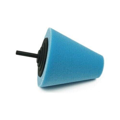 T60 Blue Sponge Cone Metal Polishing Buffing Foam Pad Car Wheels Hub Care Tool