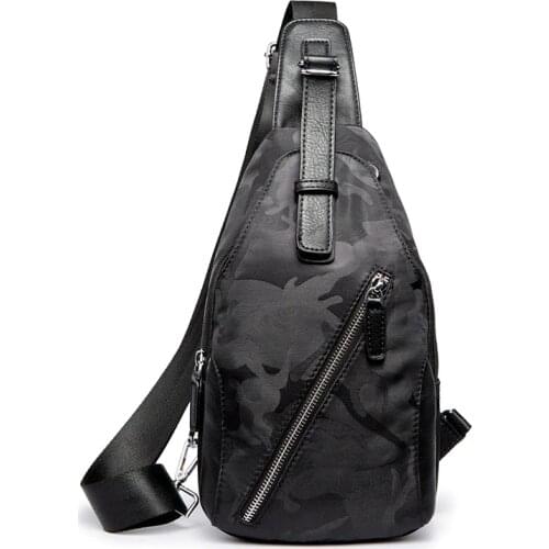 Fashion Male New Chest Bag Camo Printed Motorcyle Biker Crossbody Bags Travel Phone Purse Pack Totes Sling Shoulder Handbag