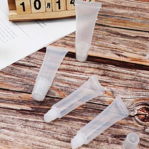 10pcs Refillable Tube Dull Polish Empty Cosmetic Bottle Soft Tube with Cap Travel Squeeze Make Ups Container Refillable Bottles