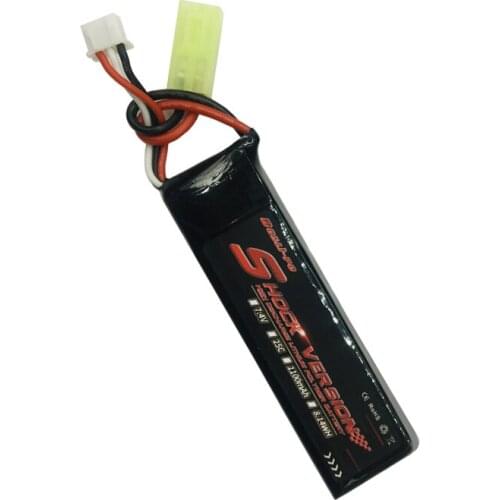 2PCS Shdck version 7.4V 1100mAh Lipo Battery Tamiya for Water Gun Mini Airsoft BB Air Pistol Electric Toys Guns Parts battery