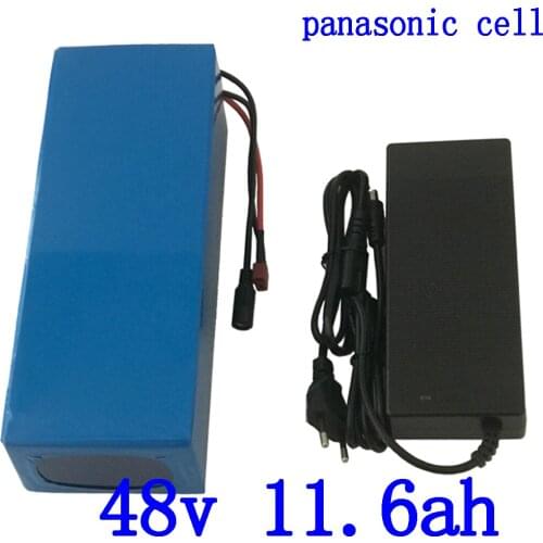 48V Lithium battery pack 48V 12AH ebike battery 48V 11.6AH scooter Lithium battery use panasonic cell for 48V 500W 750W ebike