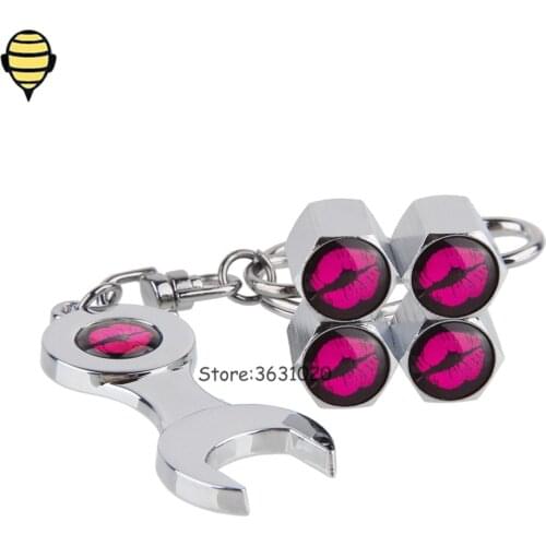 Car Accessories Tire Valve Stem Caps Rims For Lips Logo For Benz W203 Citroen Hyundai Accent Dodge Volvo Corvette Ducati Pontiac