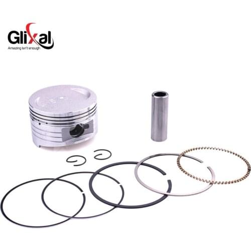 Glixal GY6 175cc 180cc 157QMJ 61mm Piston Kit Ring for TANK ROKETA JALON STRADA TaoTao Peace Moped Gas Scooter ATV Go kart, UTV