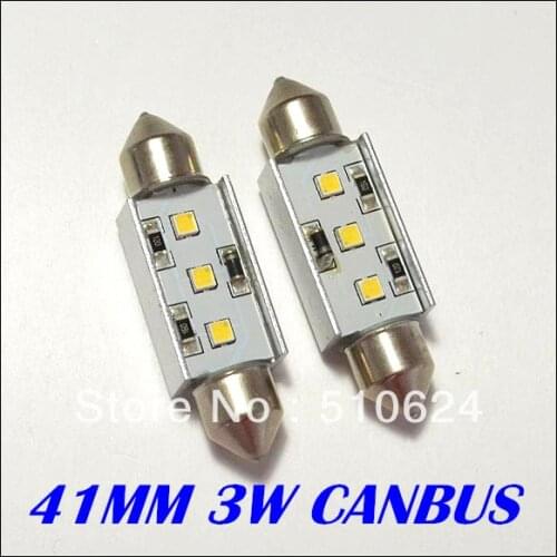 12v led dome light festoon led canbus 41MM 3w canbus car bulb canbus License Plate Light LED car reading light