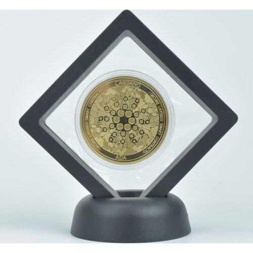 Hot SaleCardano ADA Coin IOTA FIL Metal Coin Crypto Commemoration Coin Gold Plated Coins with Showing Stand
