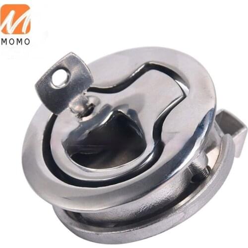 Boat carabiner hardware Stainless marine locking latch flush pull slam latch hatch lift