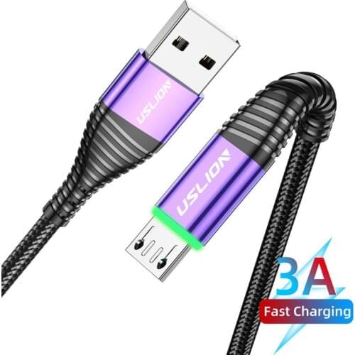 3.0A Mirco USB Cable Fast Charging Mobile Phone Charge Cable High-speed Data Transmission Date Line Universal For Samsung Xiaomi