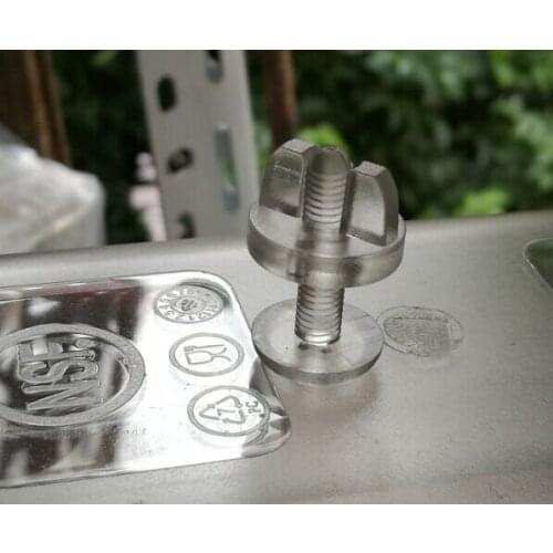 15Sets M5X15/25/30 Transparent PC Clear Cross Head Exhibition Cabinet Butterfly Bolt Viking Screw Hand Screw Push-Fit Fastner