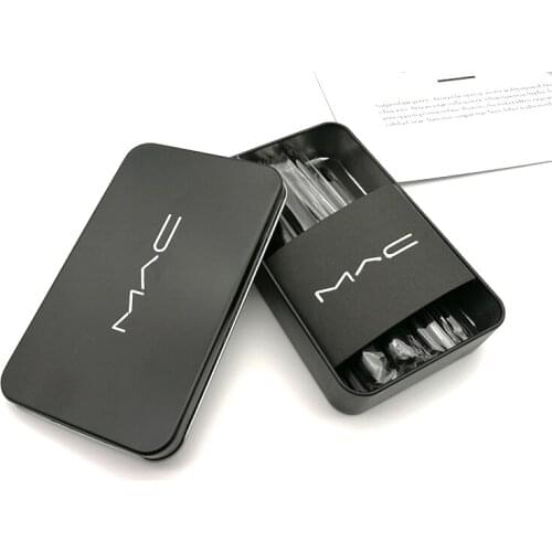 Factory direct sale iron box 12 makeup brushes eye shadow brush lip brush box z portable brush set makeup tools