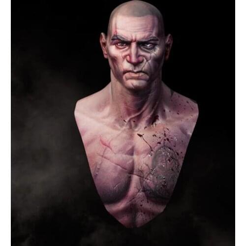 Self-assembled New Unassembled 1/10 ancient warrior man bust Resin Figure Unpainted Model Kit