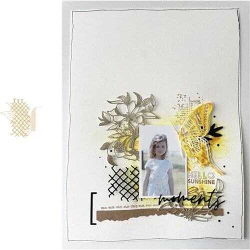 Grid Cutting Dies Scrapbook Dariy Decoration Stencil Embossing Template DIY Greeting Card Handmade